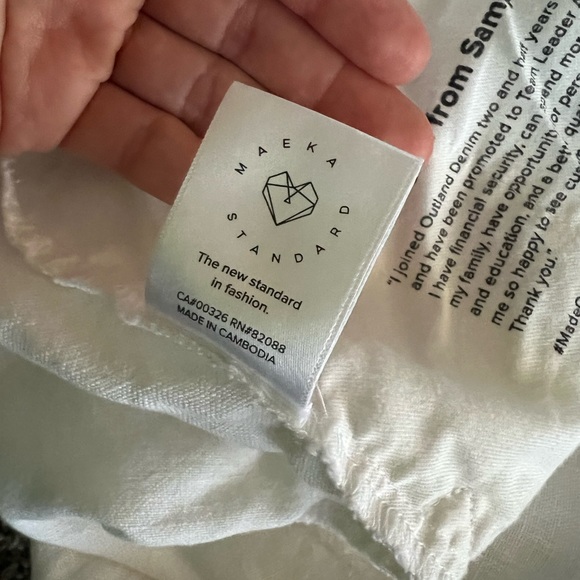 Outland Denim White Linen Skirt - Picture 11 of 16